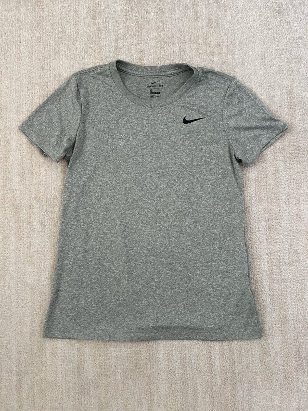 Nike Dri Fit Short Sleeve Shirt Top Grey S